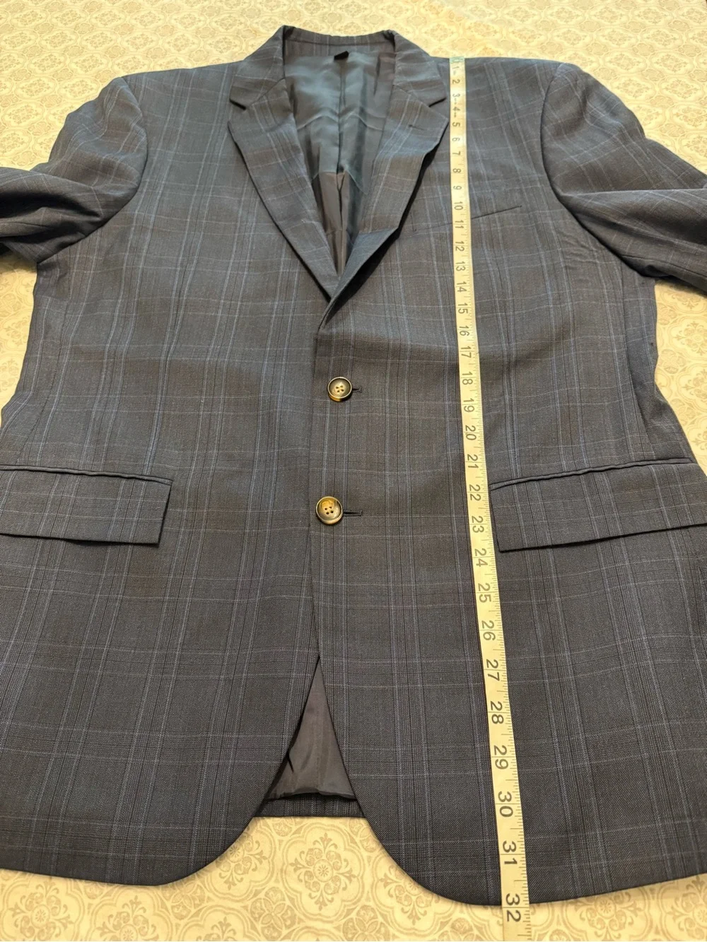 J.CREW Thompson men’s plaid Wool suit jacket Size 44R